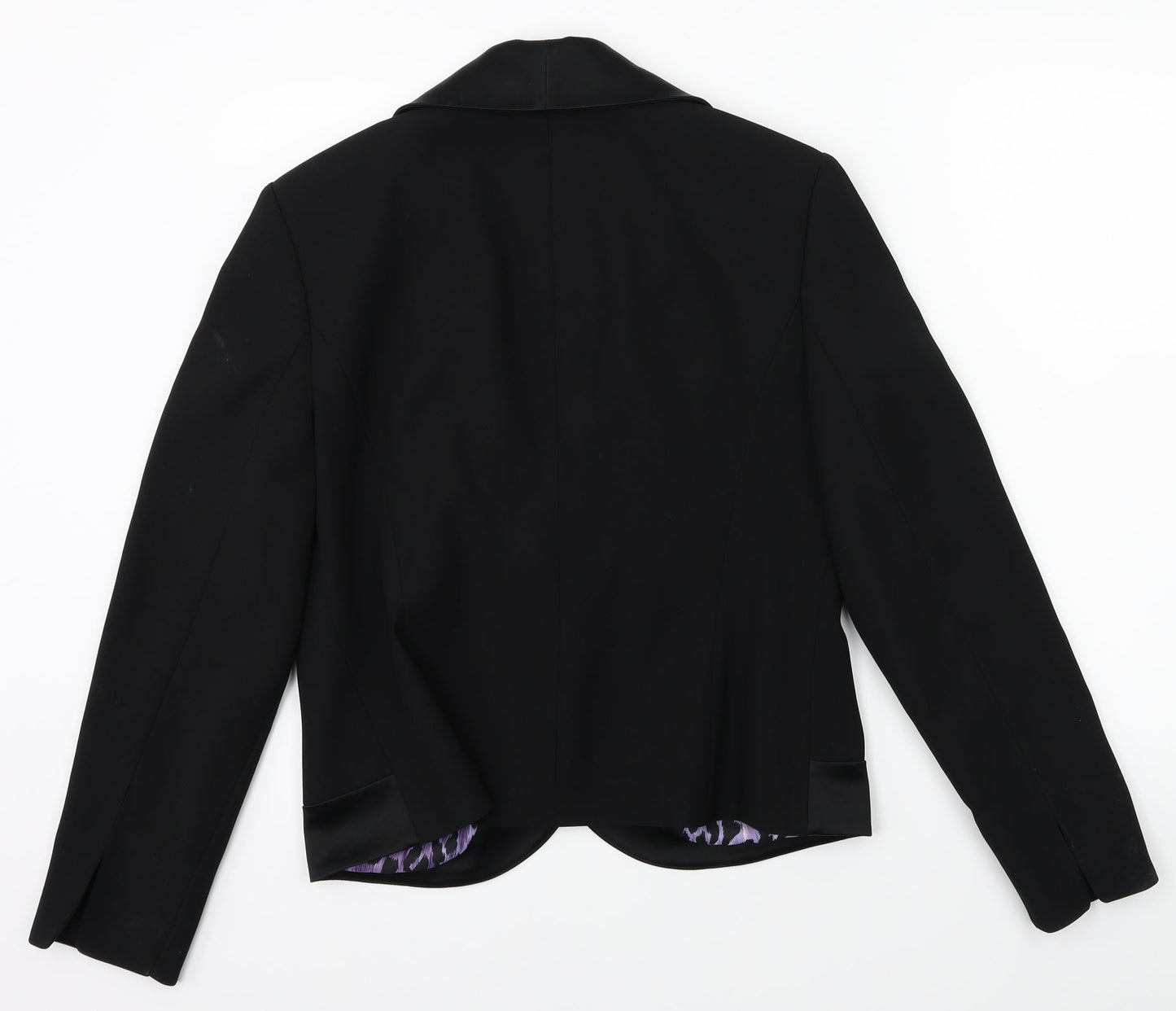 Gerry Weber Womens Black Animal Print  Jacket Blazer Size 36