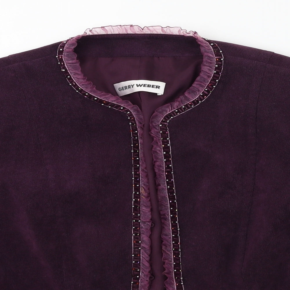 Gerry Weber Womens Purple   Jacket Blazer Size 36