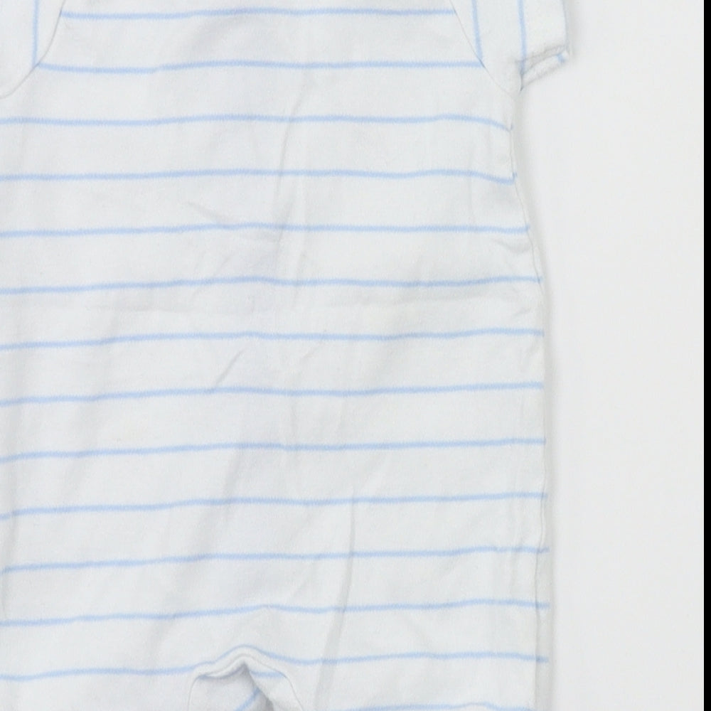 Mini Club  White Striped  Babygrow One-Piece Size Newborn