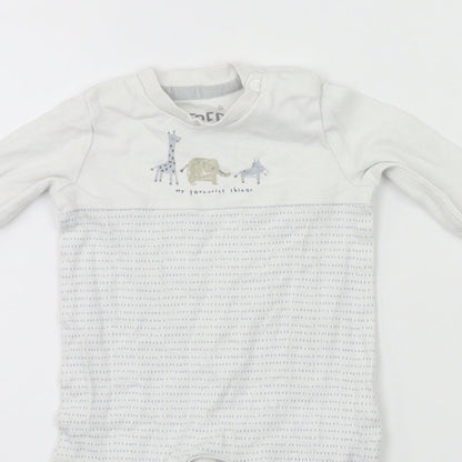 FRED & FLO  White   Babygrow One-Piece Size 0-3 Months