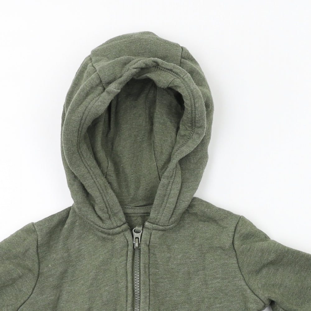 FRED & FLO Boys Green   Full Zip Jumper Size 0-3 Months