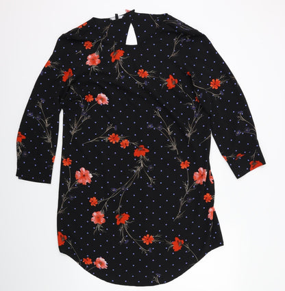 VERO MODA Womens Black Floral  Kaftan  Size M