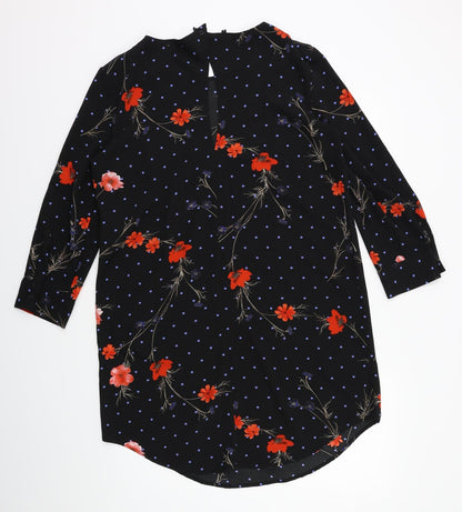 VERO MODA Womens Black Floral  Kaftan  Size M
