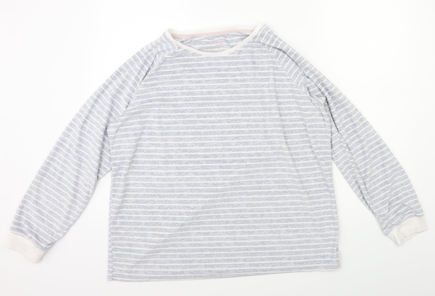 Love to Lounge Womens Grey Striped  Babydoll Pyjama Pants Size L