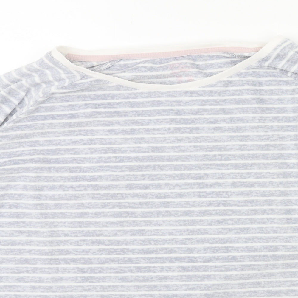 Love to Lounge Womens Grey Striped  Babydoll Pyjama Pants Size L