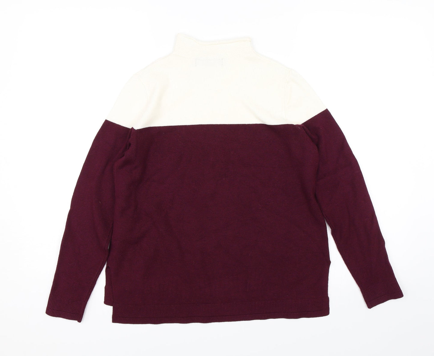M&S Womens White   Pullover Jumper Size 10