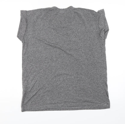 Womens UK Size 10 Atmosphere Grey Basic T-Shirt