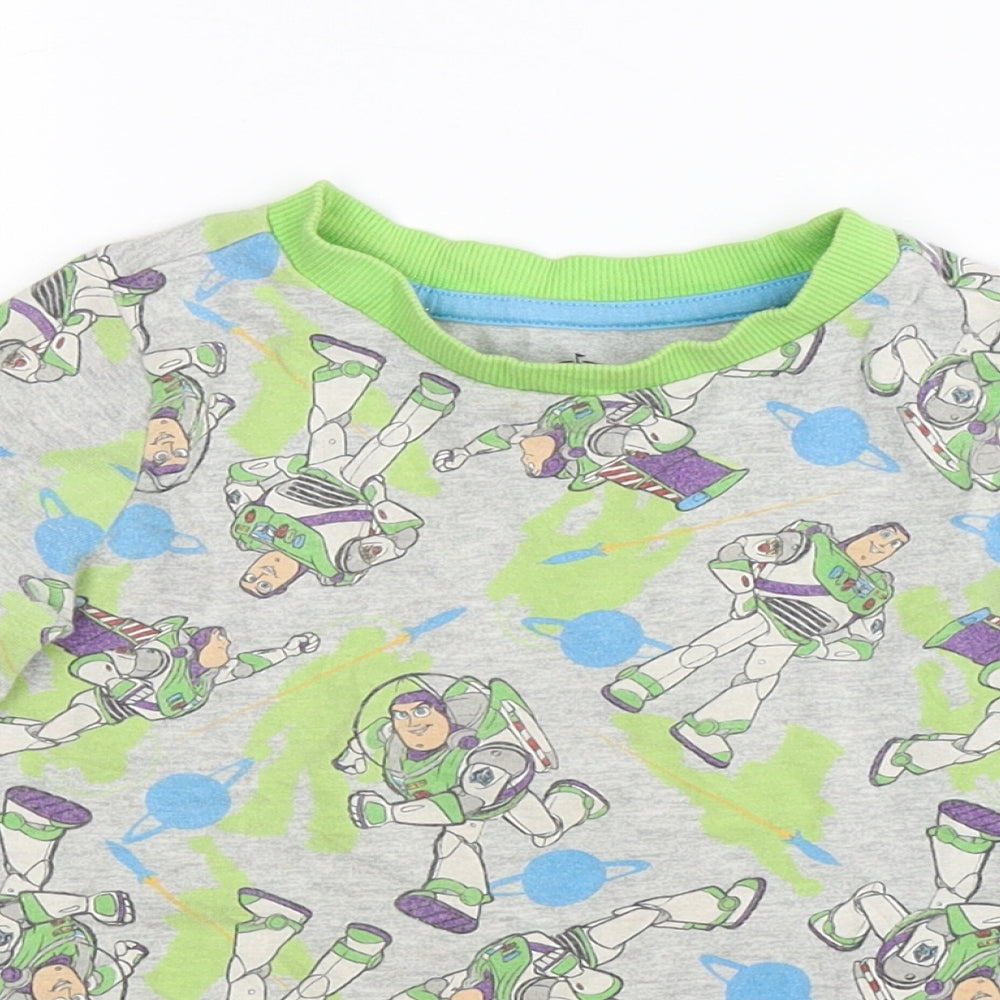 Disney Boys Grey Solid   Pyjama Top Size 2-3 Years