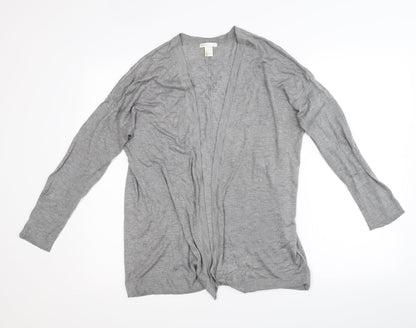 H&M Womens Grey   Cardigan Jumper Size M
