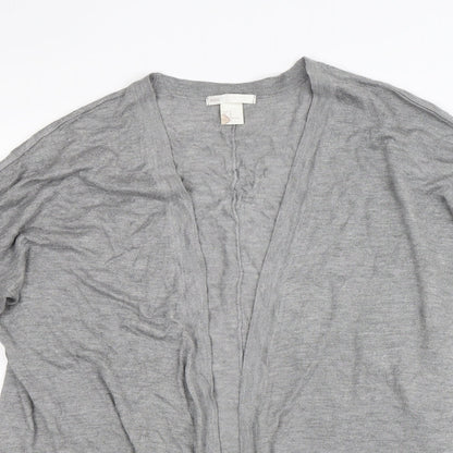 H&M Womens Grey   Cardigan Jumper Size M