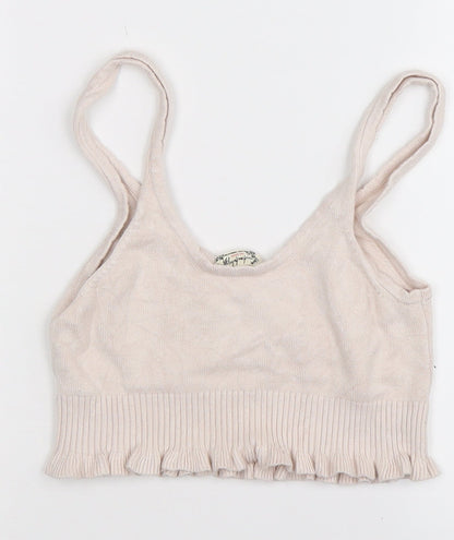 infataly Girls Pink   Cropped Tank Size S