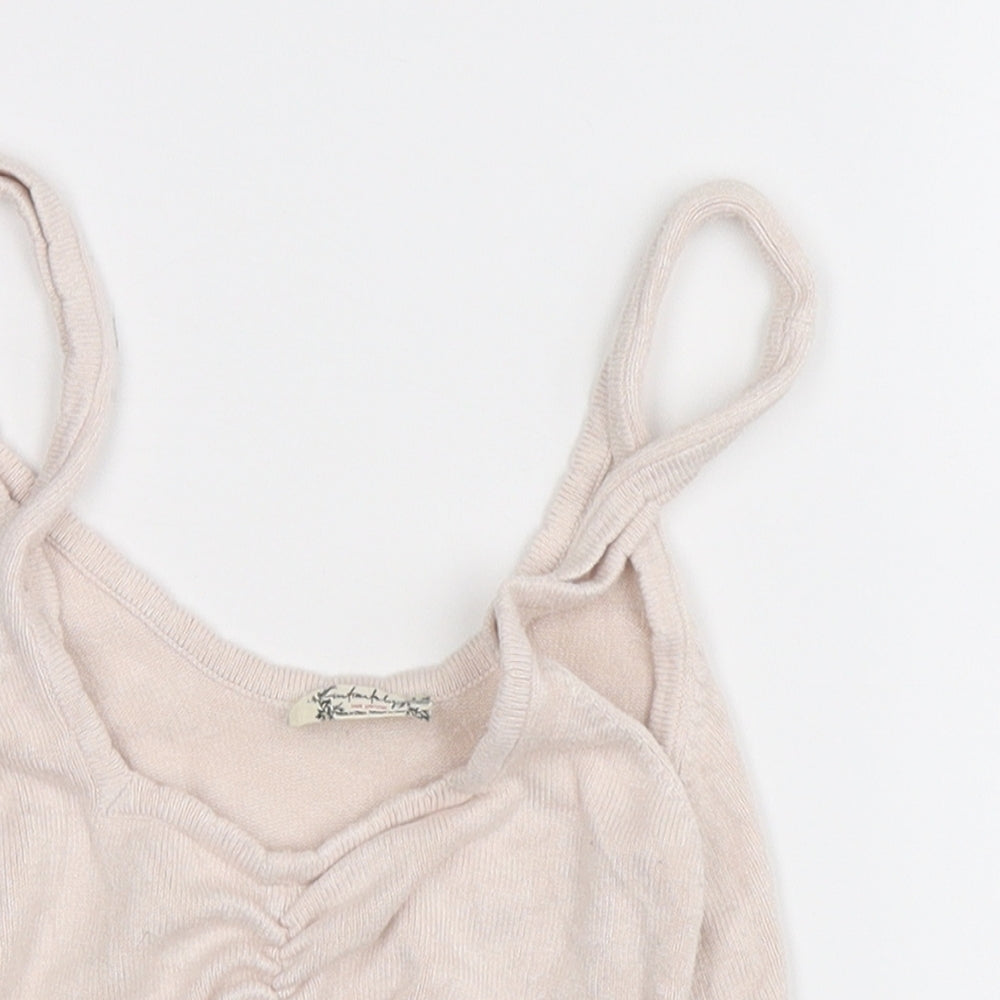 infataly Girls Pink   Cropped Tank Size S