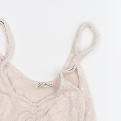 infataly Girls Pink   Cropped Tank Size S