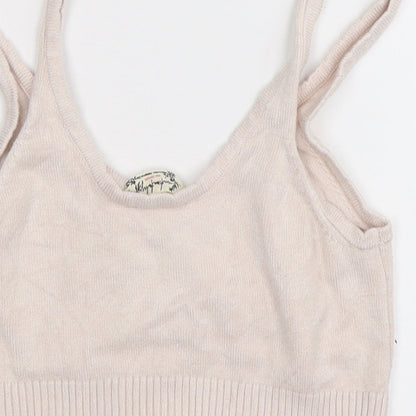 infataly Girls Pink   Cropped Tank Size S