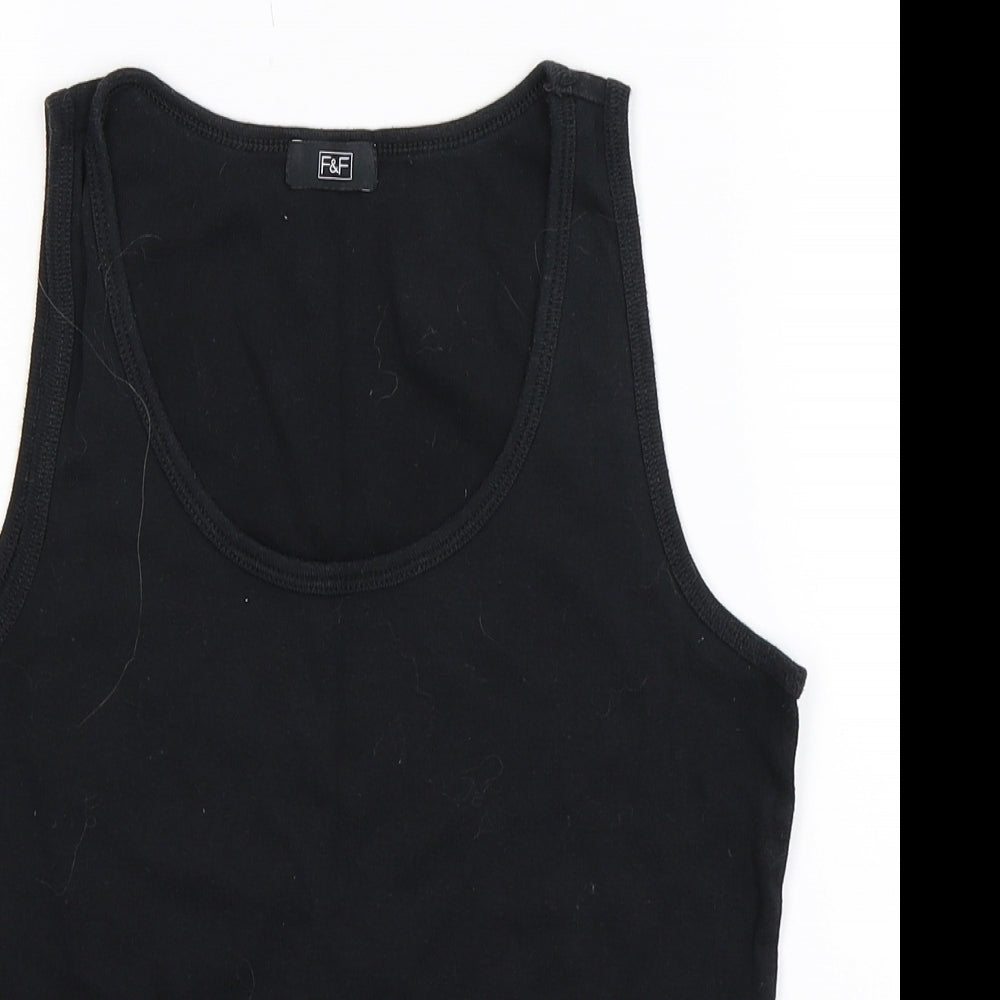 F&F Womens Black   Basic Tank Size 12