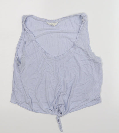 Womens UK Size S Preworn Purple Basic Tank