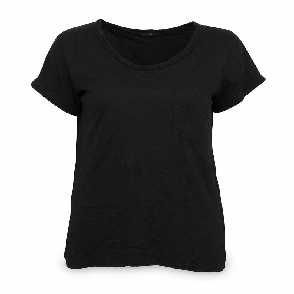 Womens UK Size S Divided Black Basic T-Shirt