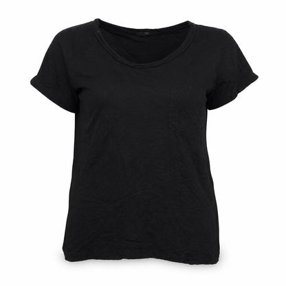 Womens UK Size S Divided Black Basic T-Shirt