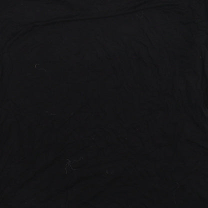 Womens UK Size S Divided Black Basic T-Shirt