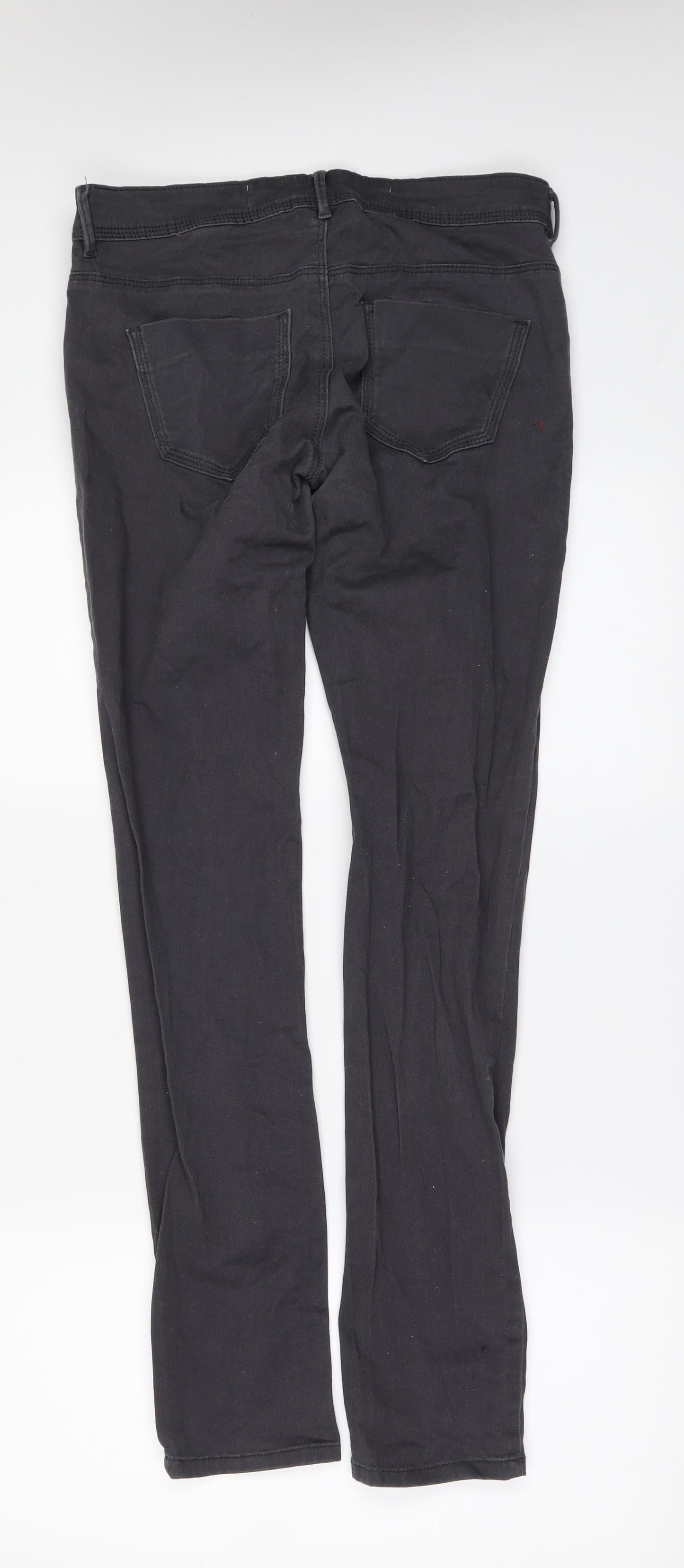 NEXT Womens Black  Denim Skinny Jeans Size 8 L30 in