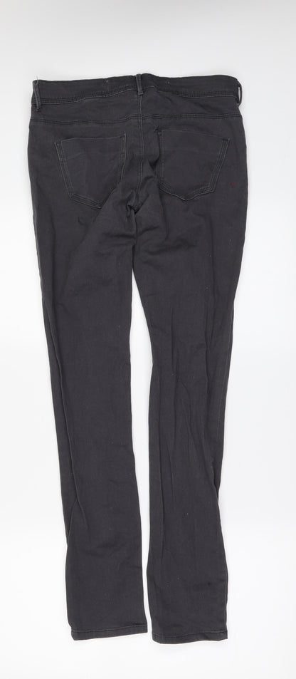 NEXT Womens Black  Denim Skinny Jeans Size 8 L30 in