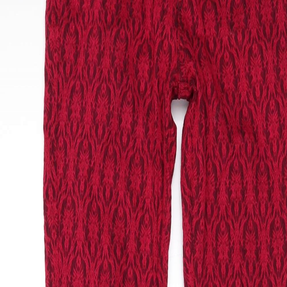GONDOLA BUE Womens Red  Denim Skinny Jeans Size XS L27 in