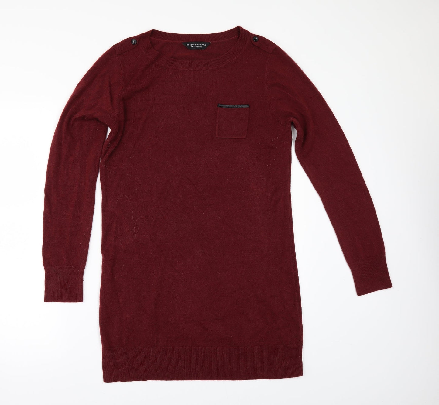 Dorothy Perkins Womens Red   Jumper Dress  Size 4