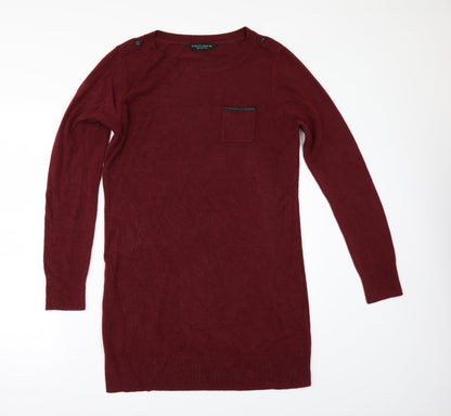 Dorothy Perkins Womens Red   Jumper Dress  Size 4
