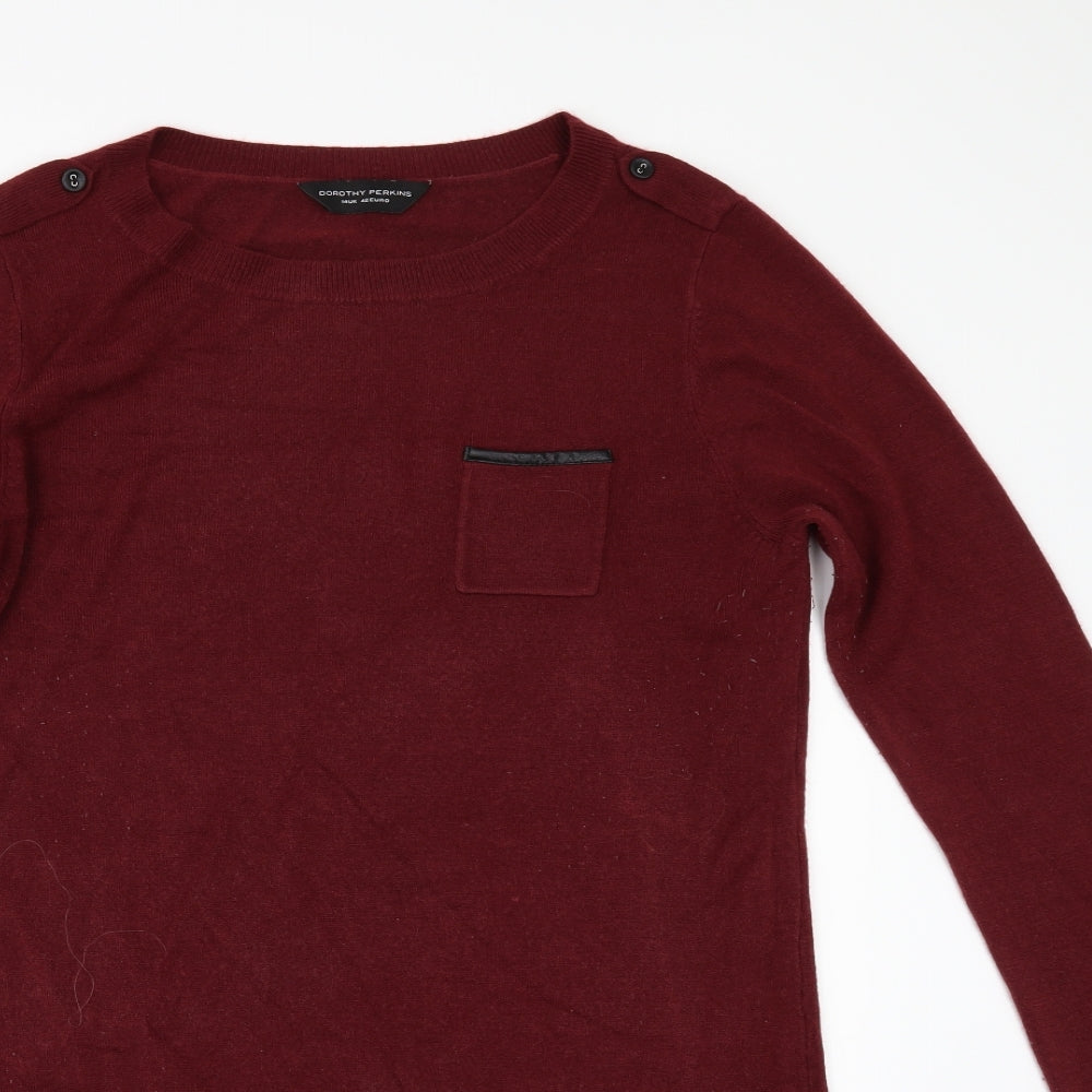 Dorothy Perkins Womens Red   Jumper Dress  Size 4
