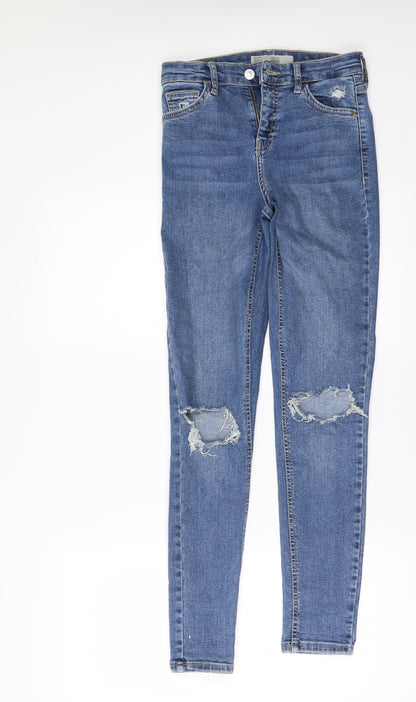 Topshop Womens Black  Denim Skinny Jeans Size 26 in L32 in