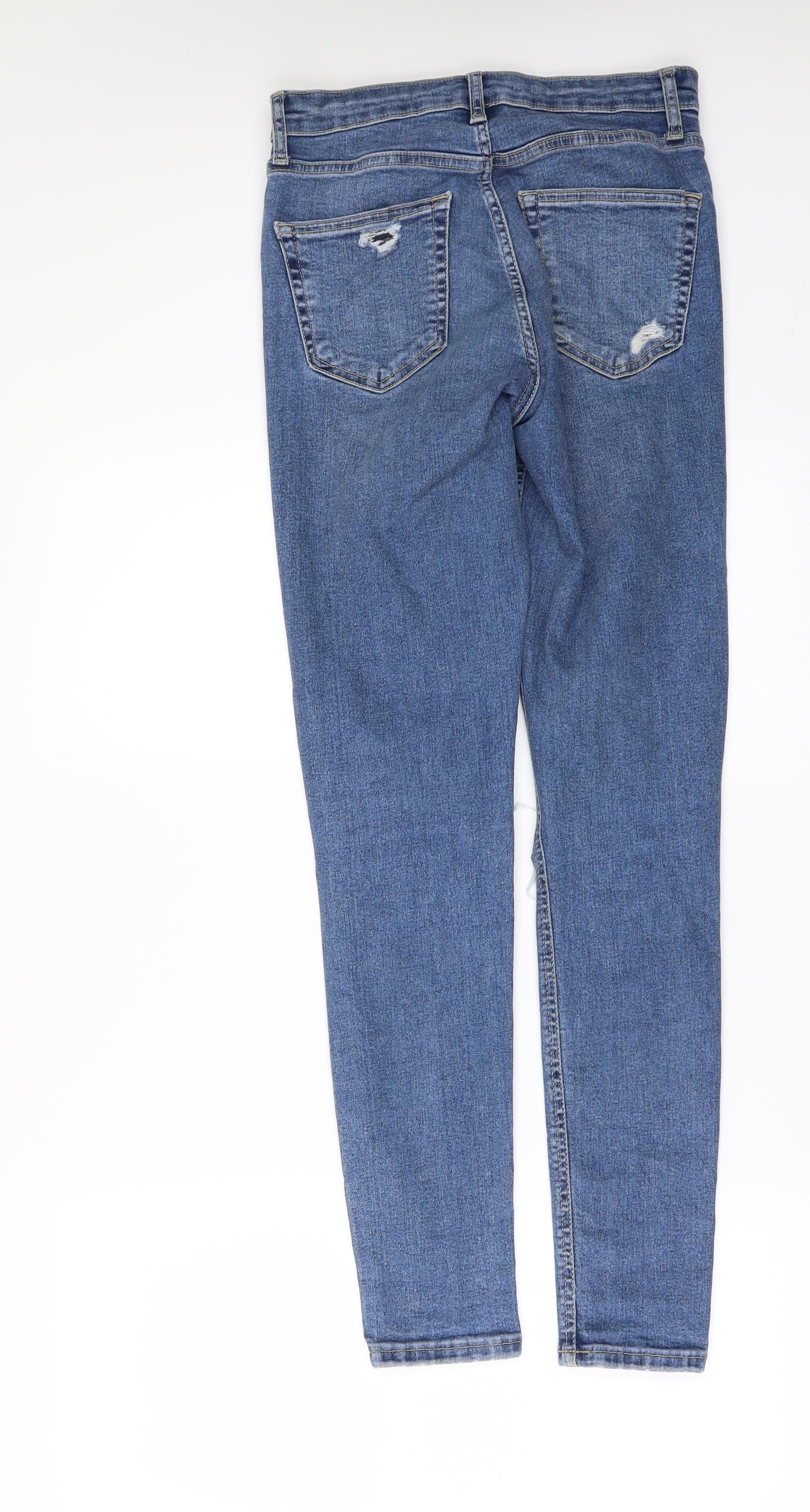 Topshop Womens Black  Denim Skinny Jeans Size 26 in L32 in