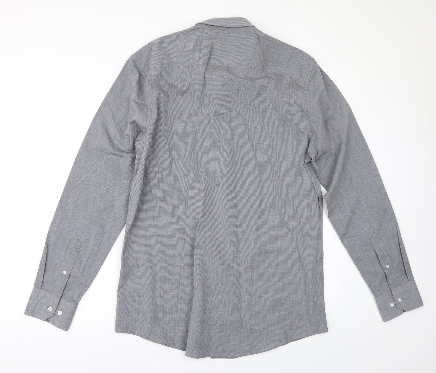 TU Mens Grey    Button-Up Size 15.5