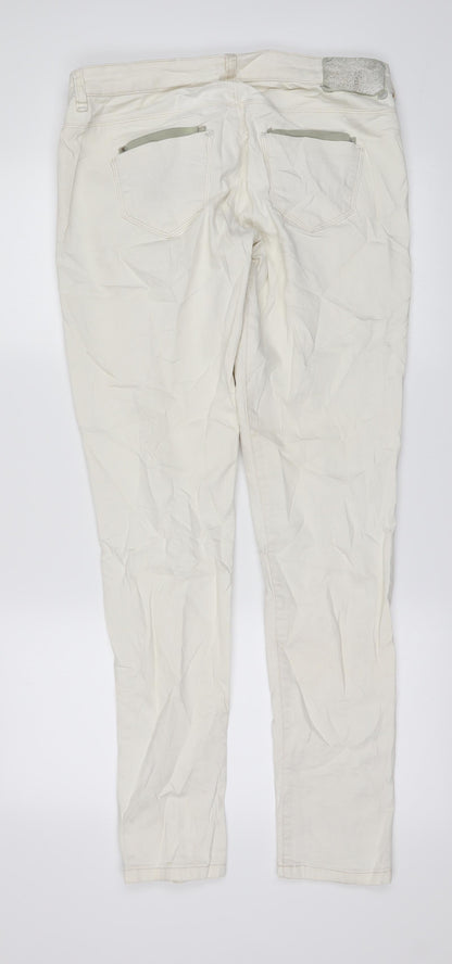 Bershka Womens Ivory   Skinny Jeans Size 10 L31 in