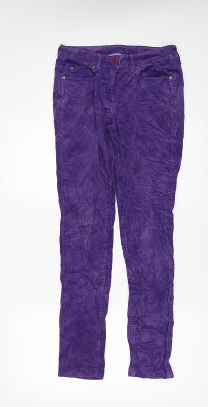Matalan Womens Purple  Corduroy Skinny Jeans Size 28 in L20 in