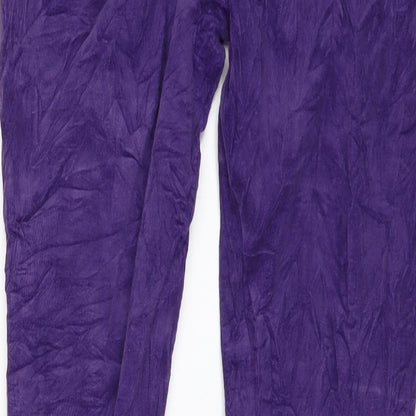 Matalan Womens Purple  Corduroy Skinny Jeans Size 28 in L20 in