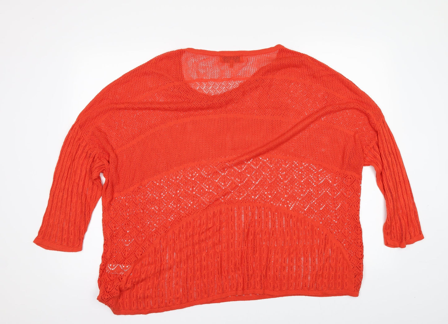 Womens UK Size 14 NEXT Orange Basic T-Shirt