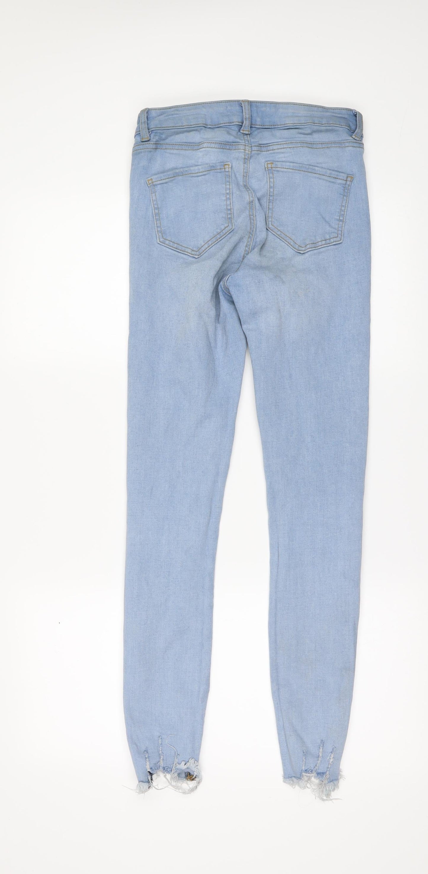 Denim & Co. Womens Blue  Denim Skinny Jeans Size 8 L28 in