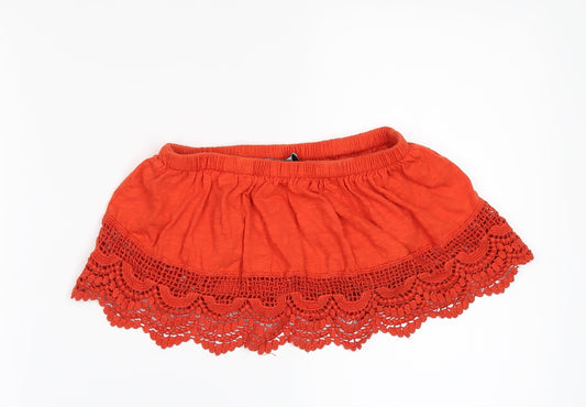 Primark Womens Orange   Cropped T-Shirt Size 8