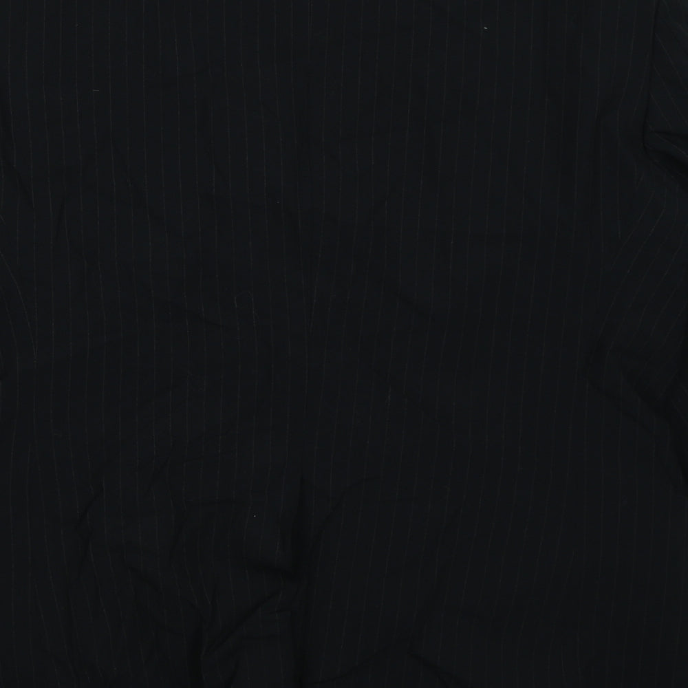 Cadenza Mens Black Striped  Jacket Blazer Size 42