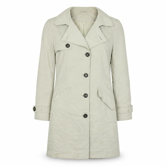 Womens UK Size 2 M&S Beige Overcoat