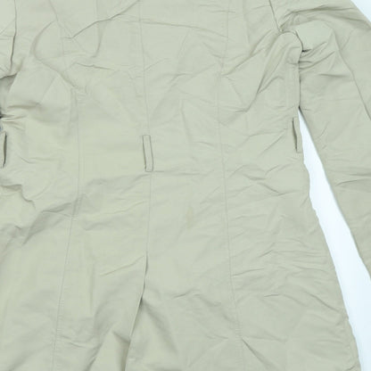 Womens UK Size 2 M&S Beige Overcoat