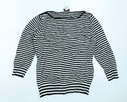 Womens UK Size M Talbots Black Basic T-Shirt