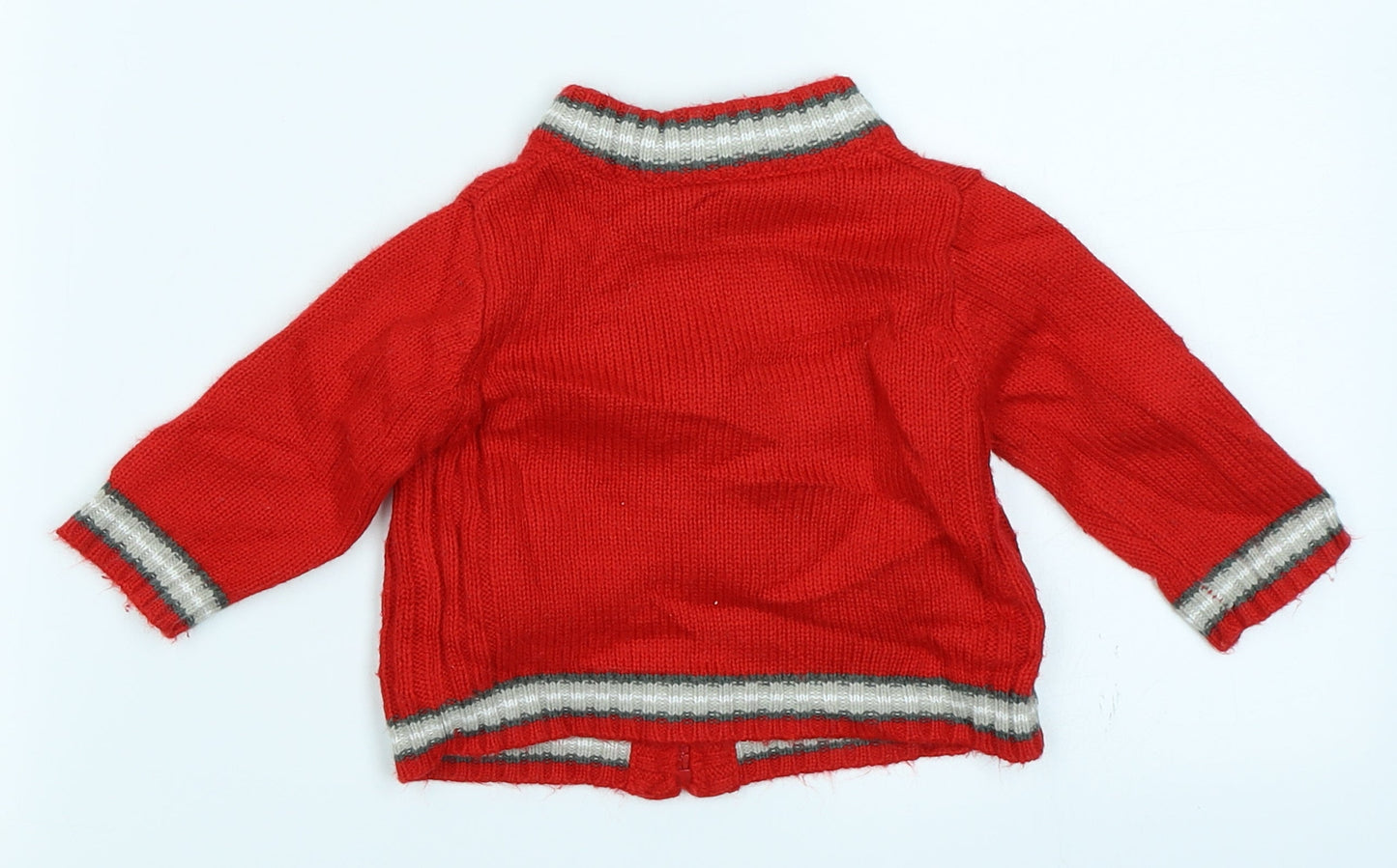 TISSAIA Baby Red  Knit Cardigan Jumper Size 6-9 Months