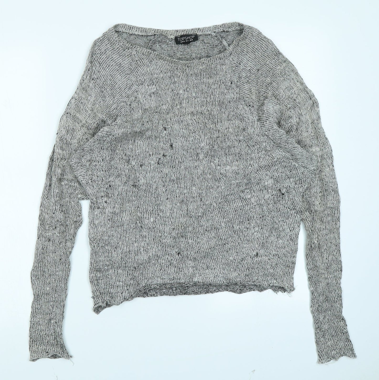 Topshop Womens Grey   Pullover Jumper Size 8