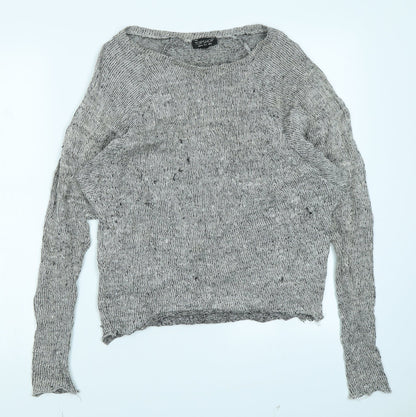 Topshop Womens Grey   Pullover Jumper Size 8
