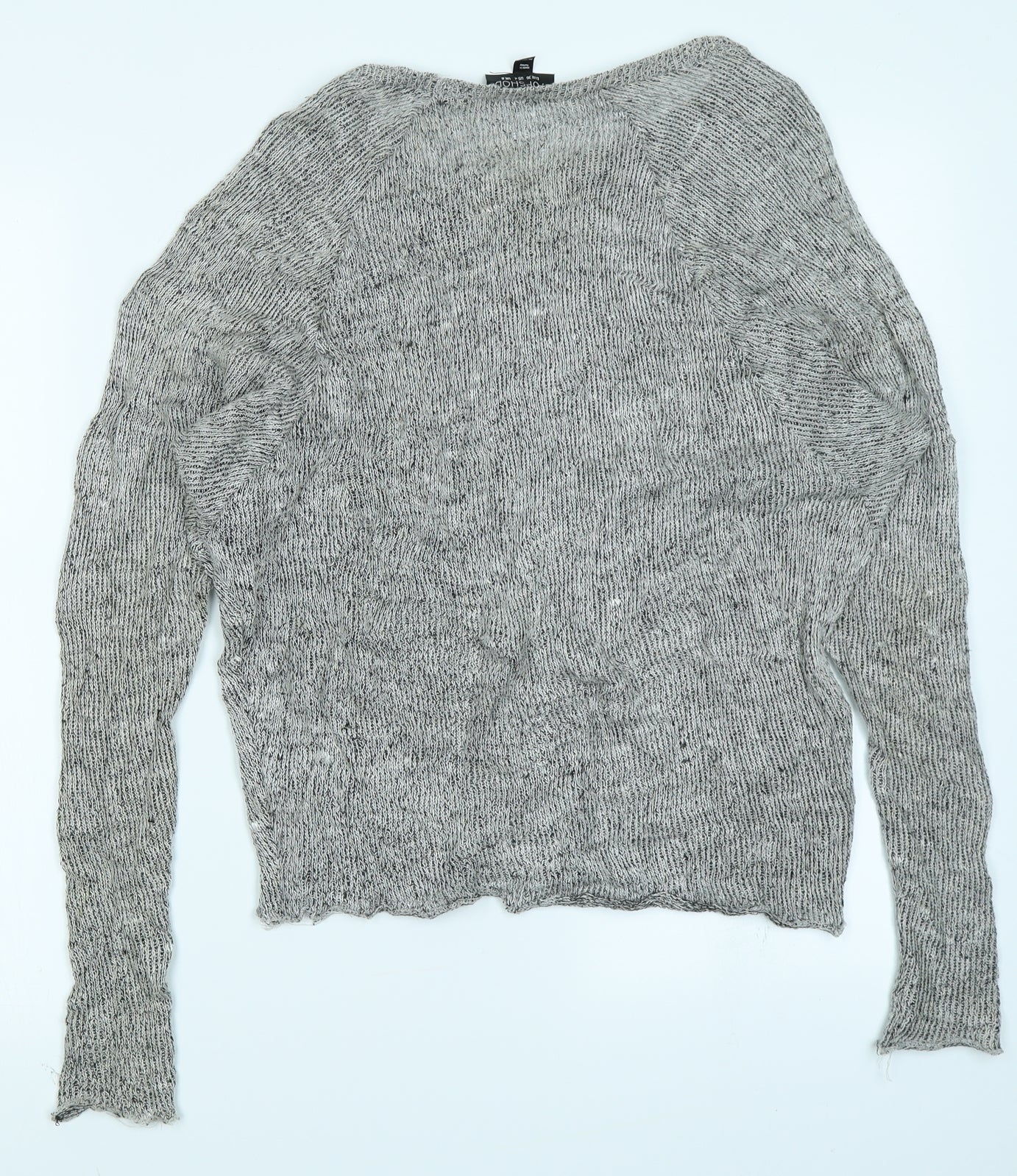 Topshop Womens Grey   Pullover Jumper Size 8
