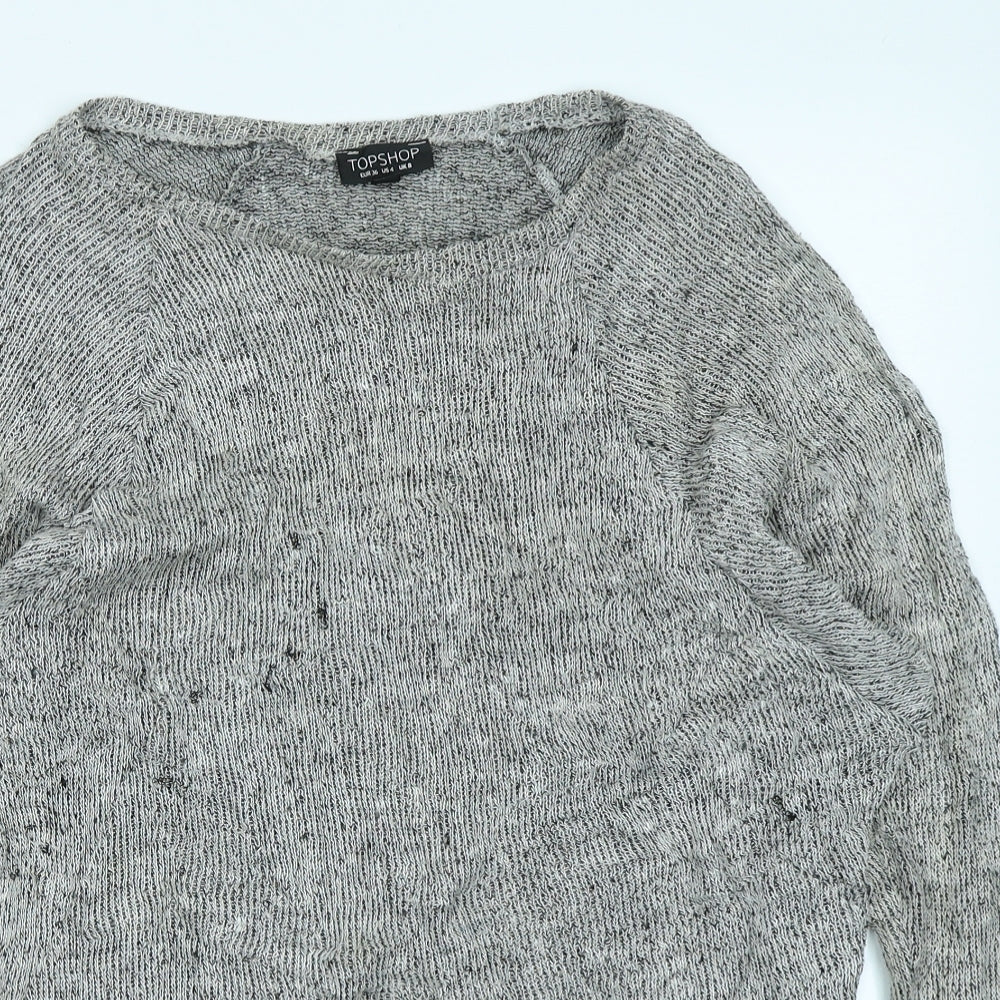 Topshop Womens Grey   Pullover Jumper Size 8