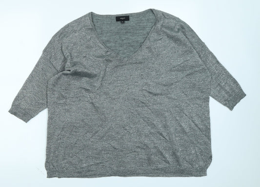 Womens UK Size M Sweewe Silver Basic T-Shirt