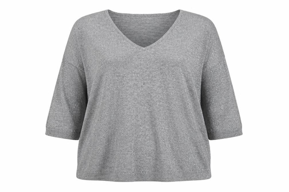 Womens UK Size M Sweewe Silver Basic T-Shirt