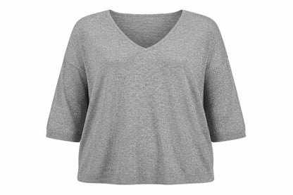 Womens UK Size M Sweewe Silver Basic T-Shirt